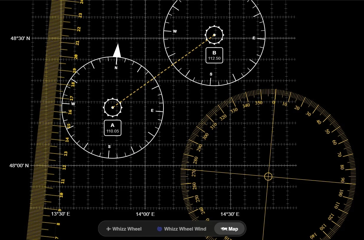 Navigation map – Aircrew Exams ground school